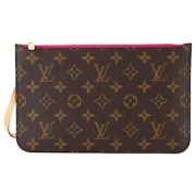 brown-patent-leather-louis-vuitton-monogram-neverfull-pouch-clutch-bags–b